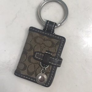 Authentic Coach mini picture key chain